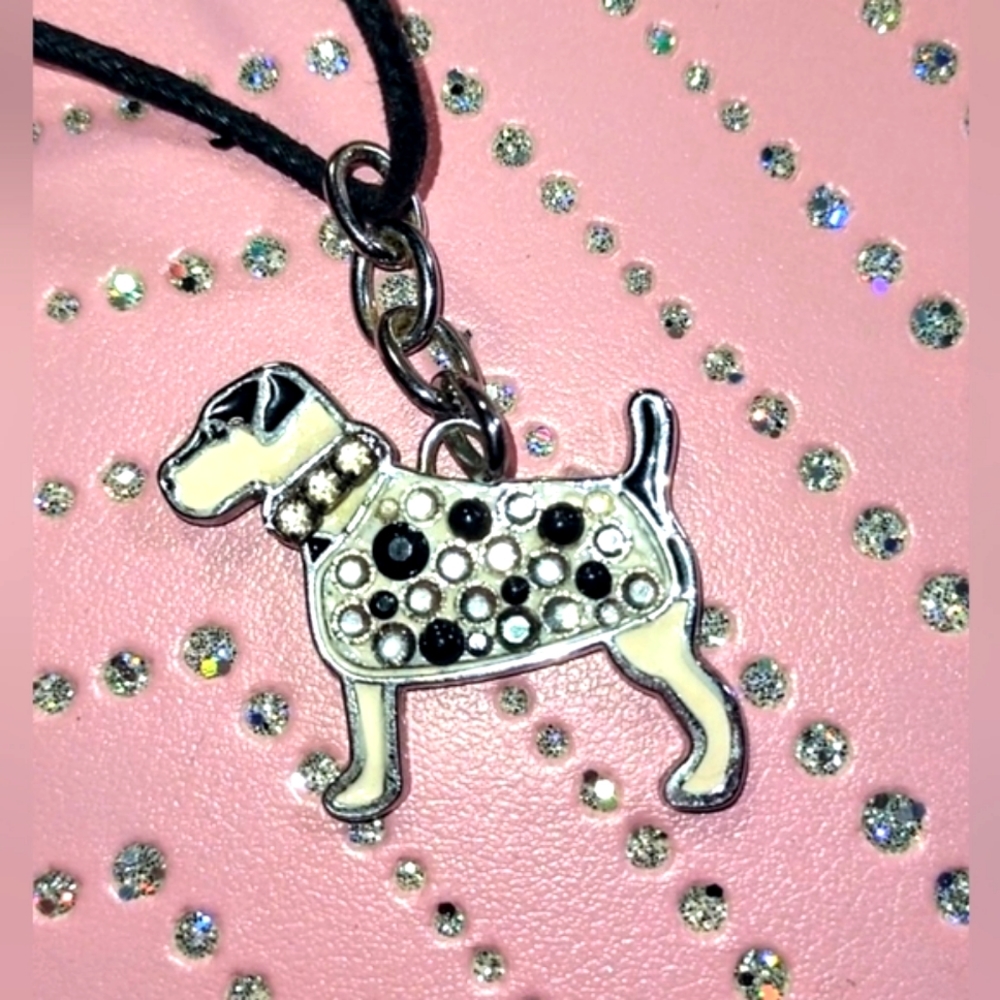 Sparkly Spotted Dog Pendant (Clone listing)